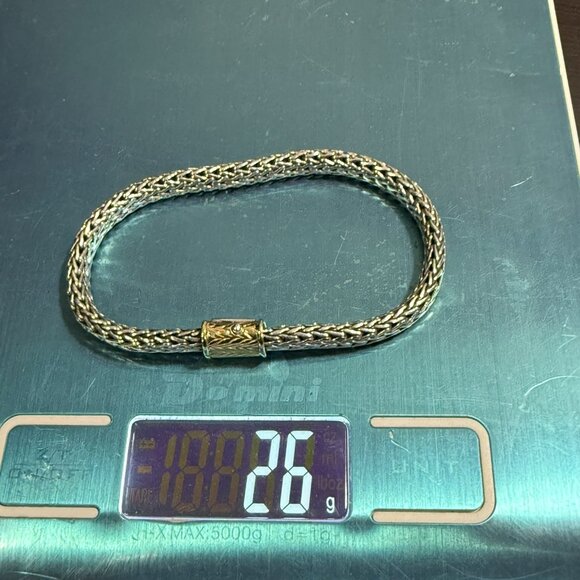 John Hardy Classic Icon 18k Gold/Silver Bracelet 6mm - Picture 2 of 4